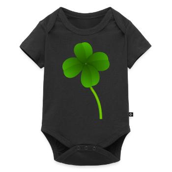 cloverleaf - Baby Premium short-sleeve bodysuit - black - Front