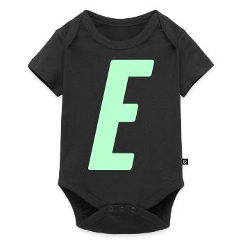 E - Baby Premium Kurzarmbody - Schwarz - Vorne