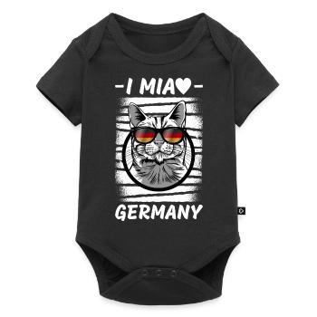 Drapeau allemand Drapeau allemand Utilisé Look Home - Body à manches courtes Premium Bébé - noir - Devant