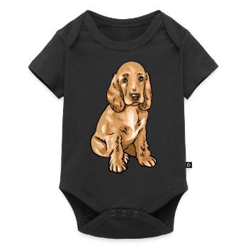 Cocker Spaniel - Baby Premium short-sleeve bodysuit - black - Front