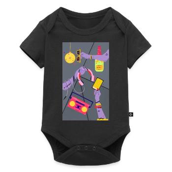 Party - Baby Premium short-sleeve bodysuit - black - Front
