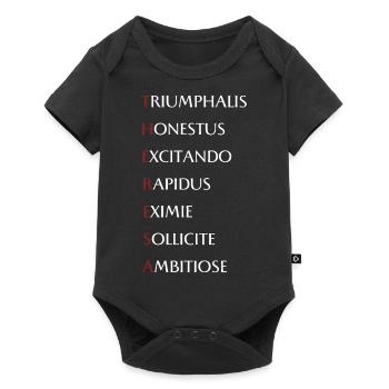 Theresa - Baby Premium Kurzarmbody - Schwarz - Vorne