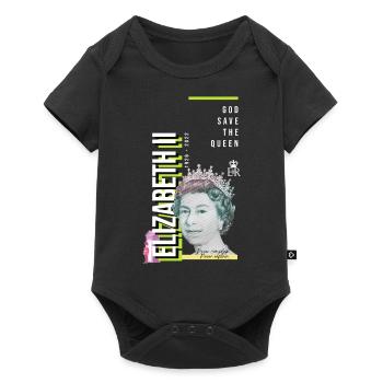RIP Queen Elizabeth II, God Save the Queen, - Baby Premium short-sleeve bodysuit - black - Front