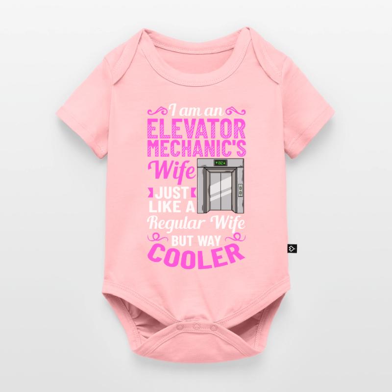 Elevator Elevator System Technician Woman Elevator Elevator Baby Premium short-sleeve bodysuit