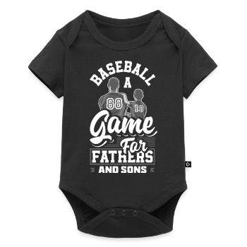 A Game For Fathers And Sons Fathers Day Baseball - Baby Premium short-sleeve bodysuit - black - Front