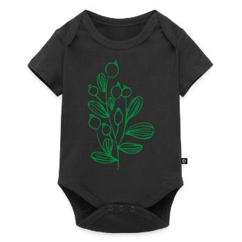 Flower Flower Plant - Body à manches courtes Premium Bébé - noir - Devant