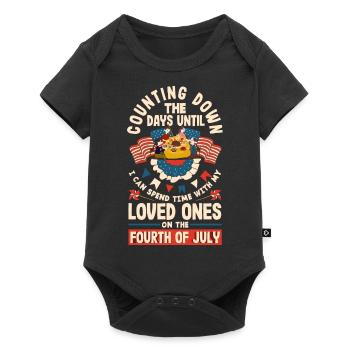 I can spend time with my loved ones on the Fourth - Baby Premium Kurzarmbody - Schwarz - Vorne