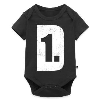 D zuerst - Deutschland zuerst - Baby Premium Kurzarmbody - Schwarz - Vorne