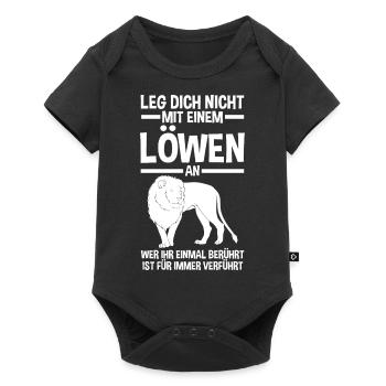 Löwe Löwen - Baby Premium Kurzarmbody - Schwarz - Vorne