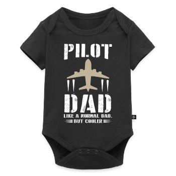 Pilote pour papa - Body à manches courtes Premium Bébé - noir - Devant