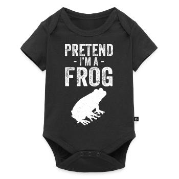 Cool Pretend at A Frog Funny Herpetologist Amphibi - Baby Premium short-sleeve bodysuit - black - Front