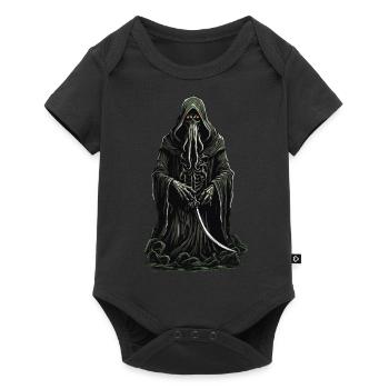 Tentacle Grim Reaper Halloween Horror Design - Baby Premium short-sleeve bodysuit - black - Front