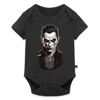 Vampire Night Bloody Halloween Horror Illustration - Baby Premium short-sleeve bodysuit - black - Front