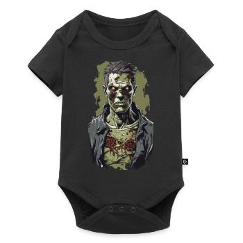 Zombie Night sur Halloween horreur Illustration - Body à manches courtes Premium Bébé - noir - Devant