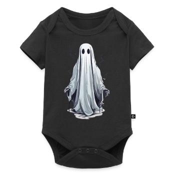 Fantôme d’Halloween Fantôme d’octobre effrayant - Body à manches courtes Premium Bébé - noir - Devant