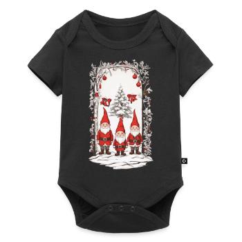 Nordic Christmas Gnome Christmas Gnome - Baby Premium short-sleeve bodysuit - black - Front