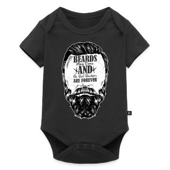 Beards May Come And Go But Barbers Are Forever Hai - Baby Premium Kurzarmbody - Schwarz - Vorne
