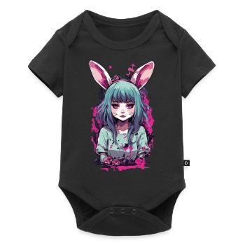Kemonomimi Bunny Anime Pastel Goth Kawaii Girl - Baby Premium short-sleeve bodysuit - black - Front