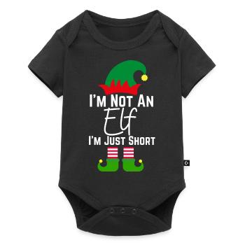 Im Not An Elf Familie Weihnachten Pjs Matching Män - Baby Premium Kurzarmbody - Schwarz - Vorne