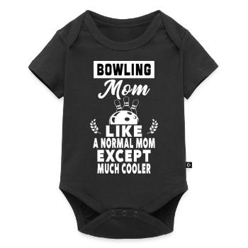 Bowling Mom Just Like A Normal Mom Except Mom - Body à manches courtes Premium Bébé - noir - Devant