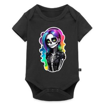 Halloween - Rock & Rainbow - Baby Premium short-sleeve bodysuit - black - Front