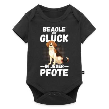 Dog Beagle - Baby Premium short-sleeve bodysuit - black - Front
