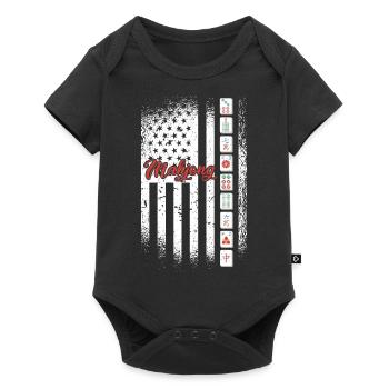 Cadeau pour les fans de Mahjong - Body à manches courtes Premium Bébé - noir - Devant