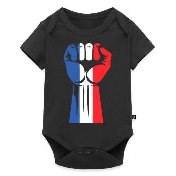 Patriotic France - Baby Premium short-sleeve bodysuit - black - Front