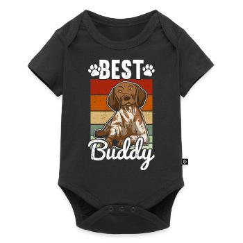 German Shorthaired Pointer Dog - Baby Premium short-sleeve bodysuit - black - Front