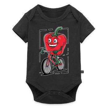 Paprika Geschenk - Baby Premium Kurzarmbody - Schwarz - Vorne