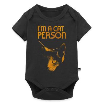 I'm a cat person - Baby Premium short-sleeve bodysuit - black - Front