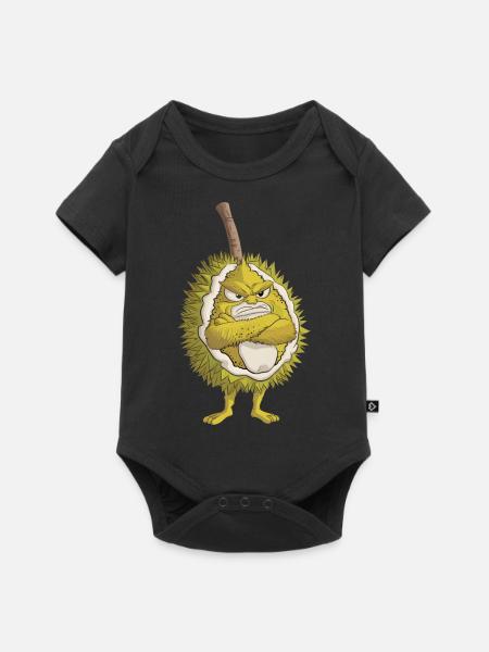 Durian - Baby Premium Kurzarmbody - Schwarz