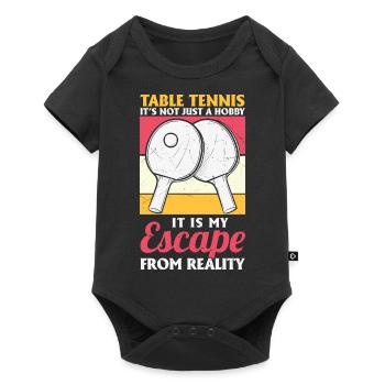 Table Tennis Ping Pong - Baby Premium short-sleeve bodysuit - black - Front