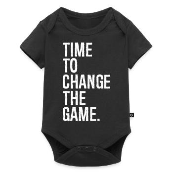 time to change the game - Baby Premium short-sleeve bodysuit - black - Front