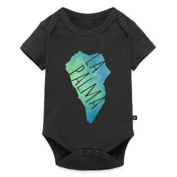 La Palma - Baby Premium Kurzarmbody - Schwarz - Vorne