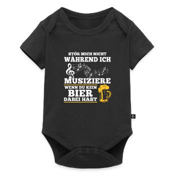 Brass Band Shirt · Musicien · Ne me dérange pas - Body à manches courtes Premium Bébé - noir - Devant