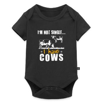 Chemise d'agriculture · ferme · pas seul - Body à manches courtes Premium Bébé - noir - Devant