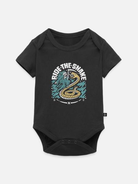 ride the snake - Baby Premium short-sleeve bodysuit - black