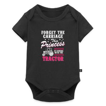Agricultrice Tracteur Femme Cadeau · Princesse - Body à manches courtes Premium Bébé - noir - Devant