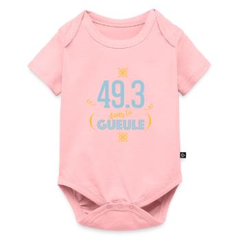 49.3 dans ta gueule - Body à manches courtes Premium Bébé - rose - Devant