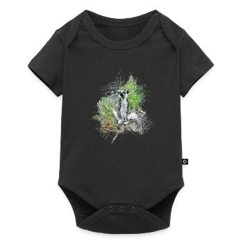 Lémurien - Body à manches courtes Premium Bébé - noir - Devant