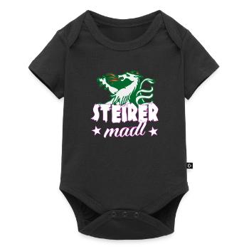 Steirer Madl - Baby Premium Kurzarmbody - Schwarz - Vorne