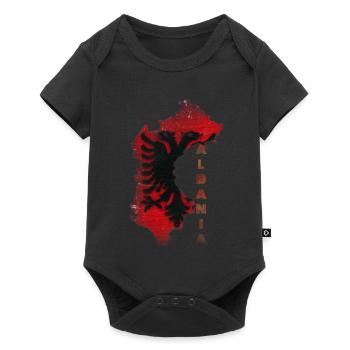 Albania - Baby Premium short-sleeve bodysuit - black - Front