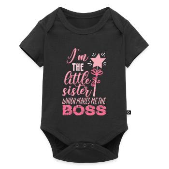 I'm The Little Sister Which Makes Me The Boss - Baby Premium short-sleeve bodysuit - black - Front