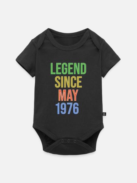 Legende seit Mai1976 - Baby Premium Kurzarmbody - Schwarz
