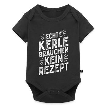 Küchenchef - Chefkoch - Lustiger Spruch - Männer - Baby Premium Kurzarmbody - Schwarz - Vorne