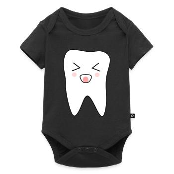 Dent Dents, Dents, Dentiste - Body à manches courtes Premium Bébé - noir - Devant