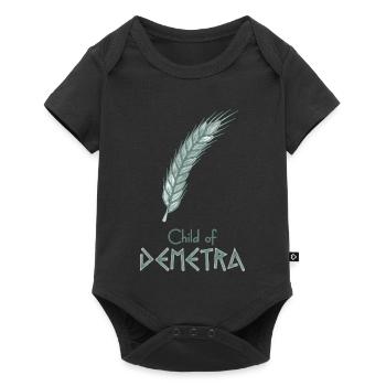 Child of Demetra – Percy Jackson inspired design - Baby Premium short-sleeve bodysuit - black - Front
