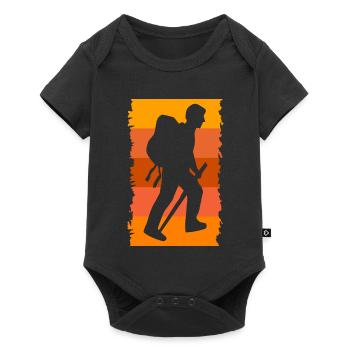 Mountaineering Hikers Hiking Mountain peaks - Baby Premium short-sleeve bodysuit - black - Front