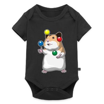 Jongleur hamster jongleur - Body à manches courtes Premium Bébé - noir - Devant